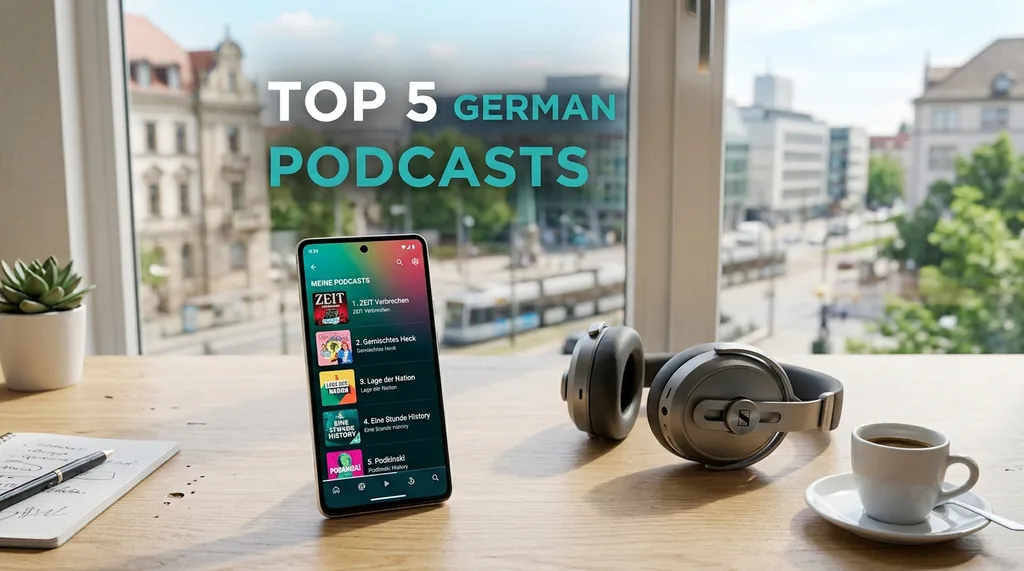 Top 5 German Podcasts for A2-B1 Learners (That Aren't Boring)