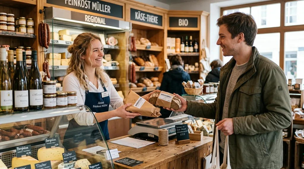 At the Supermarket: Cheese and Bread